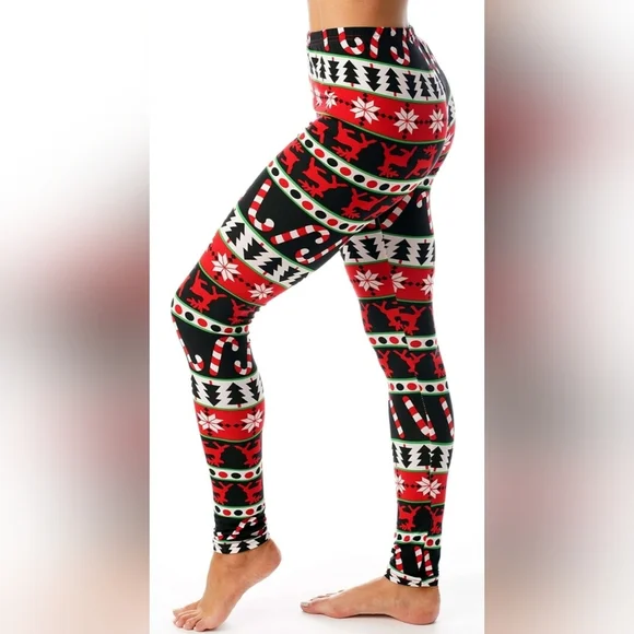 Christmas Leggings Womens, Size L, NEW! - Picture 2 of 3